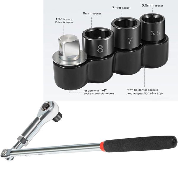 4180 Actuator Motor Tool Set includes 5.5mm 7mm 8mm Socket --5 pc