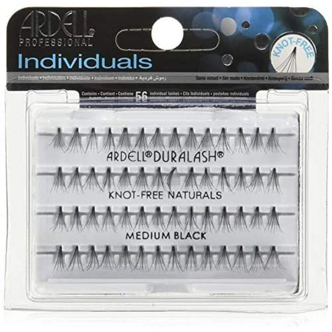 Ardell Individual Flare Lashes, Knot-Free Naturals, Medium Black