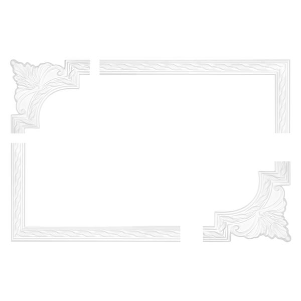 1 Segment | Segment Arch to Strip AC252 | Stucco | PU | Shockproof | Perfect | AC252-11