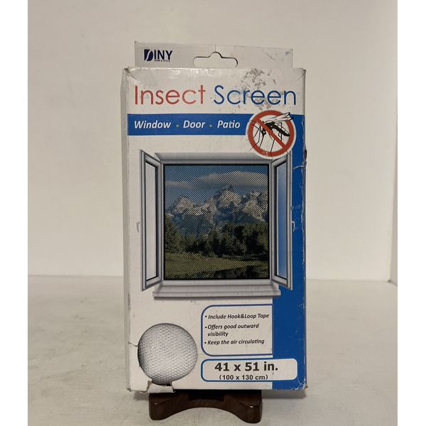 Insect Window Screen Keep out Flies Mosquitoes Biting Bugs 41 x 51 inches New