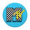 MTV Blue Yellow And Checkered Logo PopSockets Adhesive PopGrip