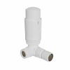 NRG Corner TRV Thermostatic Radiator Valves Central Heating Taps White
