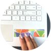 The Pencil Grip Zen Strips, Bumpy Brights Set 3, 40 Strips