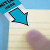 1InTheOffice Arrow Flags Deluxe "Initial Here" Sticker, Message Arrow Self Adhesive Tapes, Blue 200-Pack