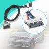 Shifter Jumper Cable ＆ Silver Transmission Shift Bezel for 2014-18 Jeep Cherokee