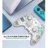BLESSOURCE PC Controller,Bluetooth Controller with Hall Triggers,Hall Joysticks,RGB Light,for PC/Switch/iOS/Android 1000mAh with Charging Dock.