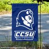 Central Connecticut Blue Devils Logo Garden Flag and Yard Banner