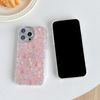 FLIRACON Cute Tulip Flowers Bow Shell Pattern Phone Case Compatible with iPhone Case (Pink,for iPhone 15 Pro Max)