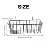 Oiiwowi 2 Pack Wall Grid Panel Hanging Wire Basket, Grid Storage Basket, Mounted Display Shelves for Kitchen, Home