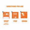 Vitamin C+ 100 Tablets Zinc Orange Flavored Effervescent Max Absorption