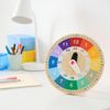 Ikea UNDERHALLA/UNDERHORA: Wooden Educational Clock (605.066.81)