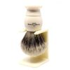 Ex Large Ivory Best Badger Brush + Stand