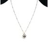 Glory Lotus Flower Silver Essential Oil Diffuser Necklace- 18"