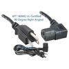 Premium 6-Feet Power Cord With Right-Angled Receptacle