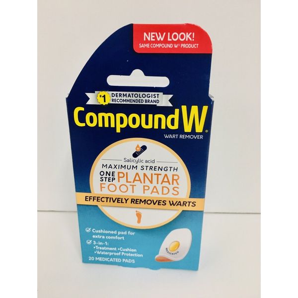 conpound W Wart remover 20 medicated pads max strength EXP 6/25