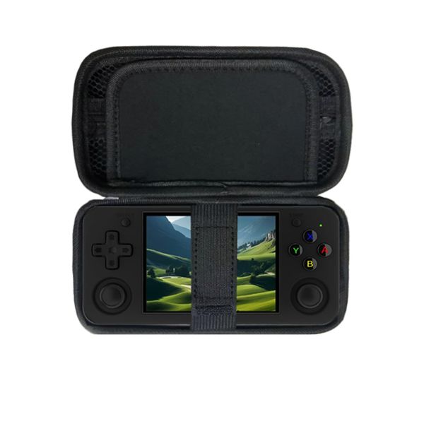 Xmaspanda Carrying Case with Screen Protector for RG35XX H / RG353M Handheld Game Console, RG35XX H Portable Game Console Storage Case, Retro Game Console Carrying Bag RG353M Travel Case