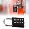 WGFOIP Push Button Padlock, 10 Digit Combination Padlock Weatherproof Code Pad Lock for School, Gym Locker, Cabinets