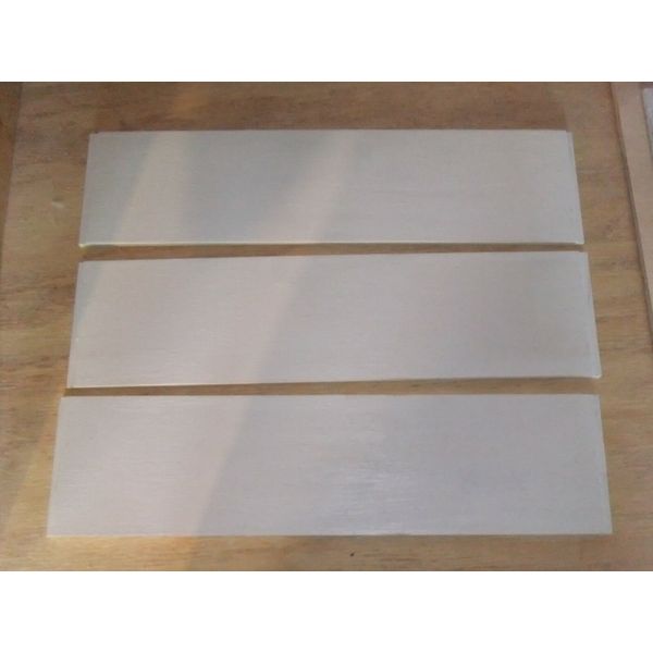 3 Medicine Cabinet Replacement Shelves 14" x 3" White