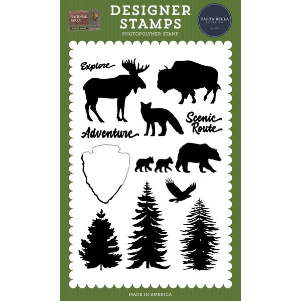 Echo Park Paper National Parks: Forest Finds Stamp Set, Various