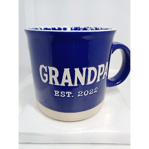 GRANDPA COFFEE MUG. GRANDPA MUG. GRANDPA BLUE SPLASH INTERIOR Art Deco Mug. B282