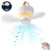 3 Speed Portable Ceiling LED Fan Rechargeable Battery Powered Outdoor Camping