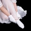 6 Pairs Cotton Moisture Socks Foot Spa Socks Moisturising Socks for Dry Hard Cracked Skin, White