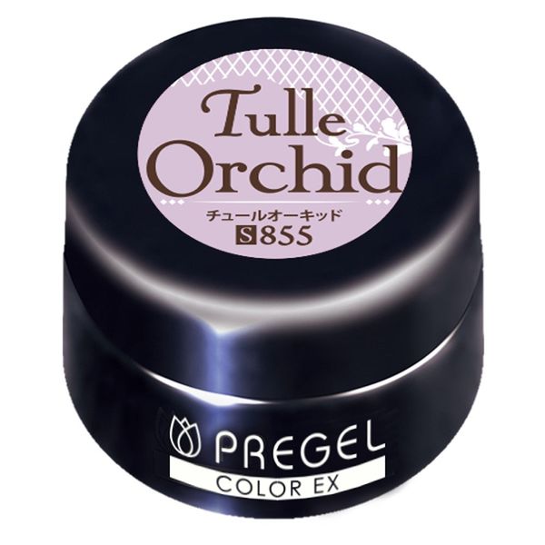 PRE GEL Color EX Tulle Orchid 855 0.1 oz (3 g) UV/LED Compatible Color Gel