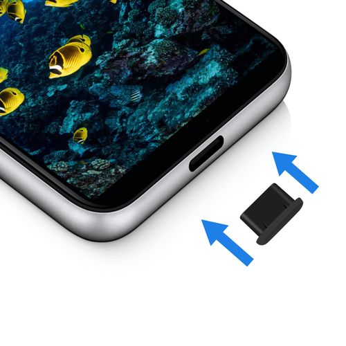 TIESOME 25Pcs Phone Dust Plug, Silicone Type-C Phone Charging Port Cover USB C Dust Protectors Stopper Compatible with Most Type-C Mobile Phones & Tablet