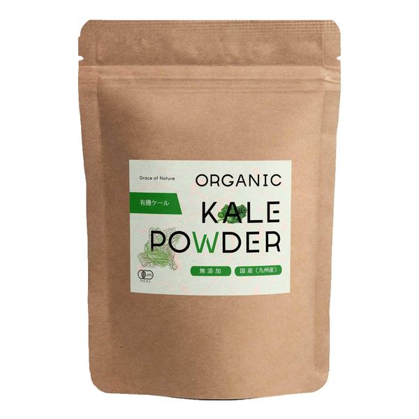 Grace of Nature Organic Kale Powder, Made in Japan, Shimane Prefecture, Organic JAS Certified, 7.1 oz (200 g)