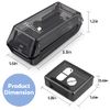 Fullicon Pill Cutter for Small or Large Pills, Pill Splitter with V-Shape Holder, Medicine Slicer with Sharp Blade,Tablet Splitter with Two Large Pill Organizers-Black