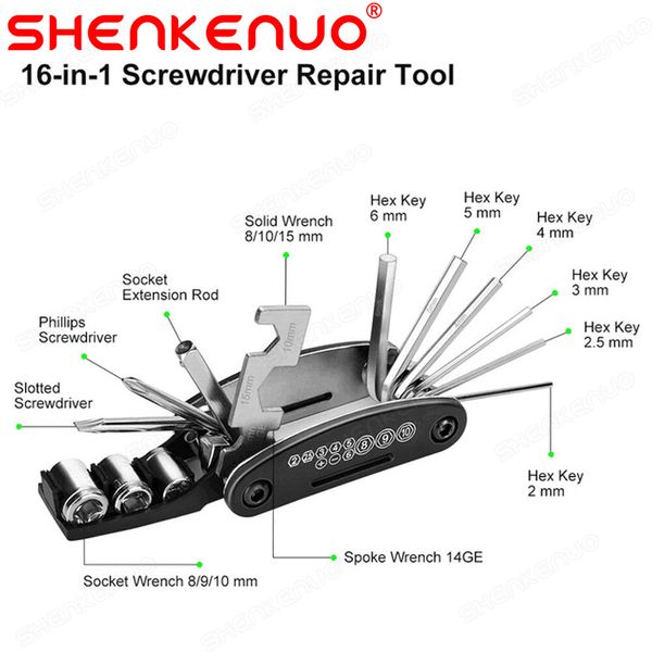 Portable Motorcycle Hex Key Wrench Screwdriver Socket Repair Tool For Kawasaki