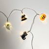 Lights4fun Halloween Characters String Lights 12 Warm White LEDs Battery Timer 1.65m Indoor Use