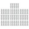 Timunr 100 PCS 10-24 UNC Rivet Nuts Kit Aluminum Rivet Nuts Assortment Kit Flat Head Threaded Insert Nut