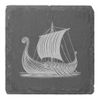 4 x 'Viking Longship' 10cm Square Slate Coasters (CR00224150)