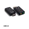 LOT 10pcs USB 2.0 Type A Virtual 7.1 Channels Audio Mic Adapter for Linux PC MAC