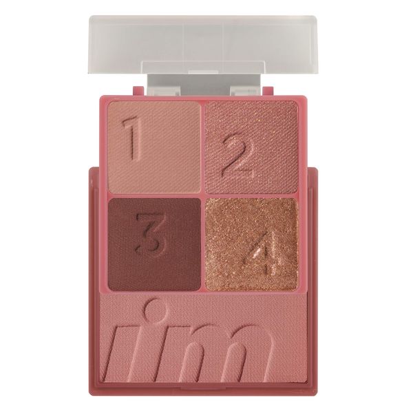 I'm meme Korean Cosmetics Eyeshadow Palette, Glitter Shadow, Multi-Cube, Glam Rose