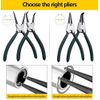 Snap Ring Pliers Set, 4pcs 7" Internal/Exter