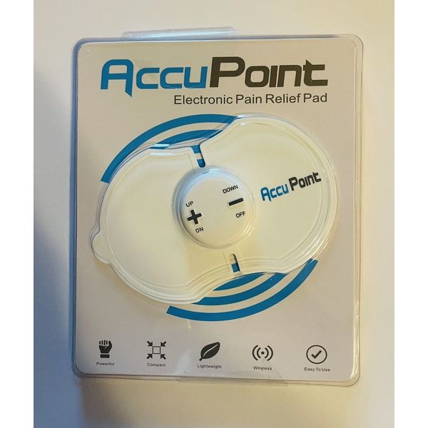 AccuPoint acupuncture Pain Relief Pad Reusable Wireless Light Weight NEW