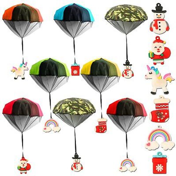 8 Pack Stocking Stuffers for Teens, Christmas Parachute Toys for Kids 4-8 8-1...