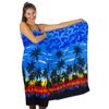 Funky Hawaiian Shirt, Sarong Beach, blue, One Size