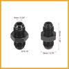 Partuto Auto AN6 to AN6 Male Coupling Hose Fitting Adapter Replacement Replacement