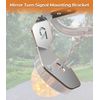 2X Watermelon Mirror Turn Signal Angled Bracket For Semi Trailers Tractors 7 & 8