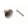 KITCHEN CUPBOARD DOOR PULL HANDLE DIMPLE KNOB MATT CHROME 28MM ( pack 2 )