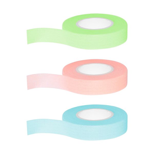 Luckious 3 Pcs Eyelash Tape,Eyelash Extension Tape,Breathable Micro-porous Fabric Eyelash Tape for Eyelash,Makeup,Wound Care