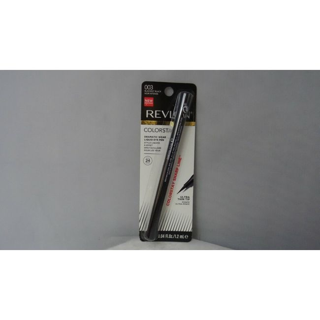 Revlon ColorStay Dramatic Wear Liquid Eye Pen 003 Blackest Black 0.04 oz