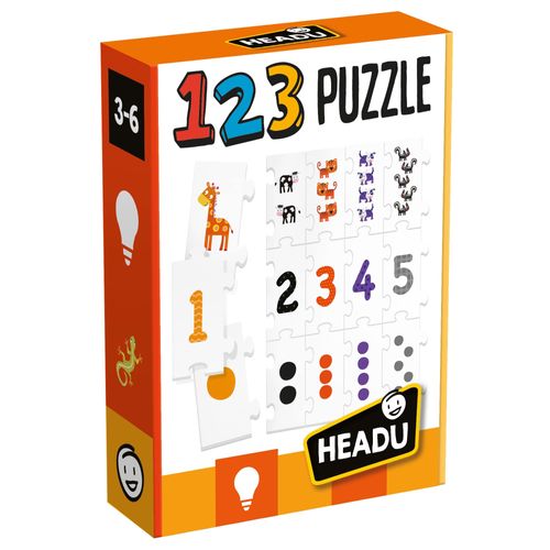 Headu 123 Puzzle MU54907 Educational Toy for Kids, Boys, and Girls Ages 3 to 6 Years Old