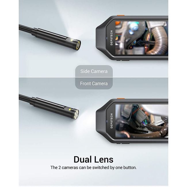 1080p Dual-Lens Handheld Endoscope with 5 IPS Screen( Depstech