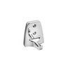 Croydex Sutton Wall Mounted Robe Hook with Zinc Alloy Construction, Chrome