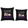 shh i'm reading my audio book Throw Pillow