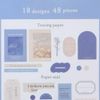 [Flake Seal] Typoly Sticker/Navy Coolier Decoration, Notebook, Stylish, Goods, Mail Order